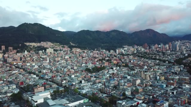 Vista-aérea-de-Bogotá,-Colombia.