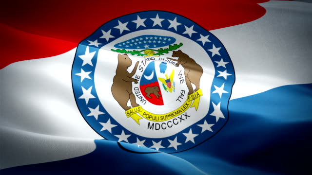 Video-de-la-bandera-de-Missouri-ondeando-en-el-viento.-Fondo-realista-de-la-bandera-del-estado-de-eE.UU.-Kansas-City-Missouri-Flag-Looping-primer-plano-1080p-Full-HD-1920X1080-material-de-archivo.-Missouri-EE.UU.-País-de-los-Estados-Unidos-Banderas-de-ví