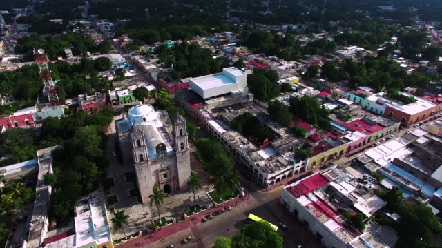 Valladolid-Yucatan-Kirche-Luftaufnahmen