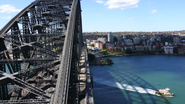 Luftbild-des-Sydney-Harbour-Bridge-Australien