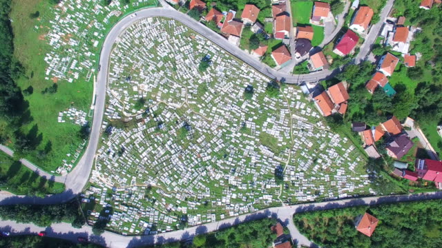 Flying-over-Bosnian-graveyard