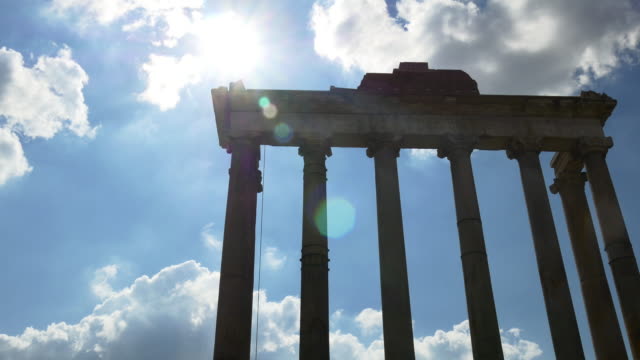italy-sunny-day-blue-sky-roman-forum-temple-of-saturn-panorama-4k-rome