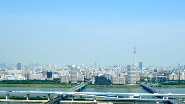 Zeitraffer-der-Stadt-Tokio