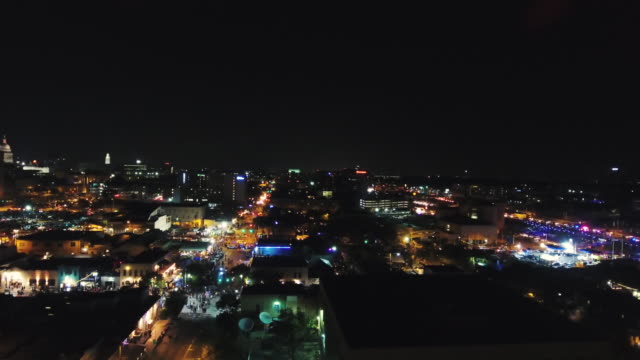 Austin-Texas-Nacht-SXSW-Antenne