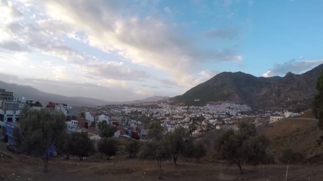 Panoramablick-von-Chefchaouen,-Marokko