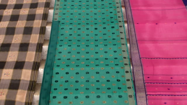 Colorido-fondo-de-seda-indian-sari