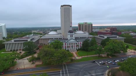 Aerial-drone-video-of-Downtown-Tallahassee-FL