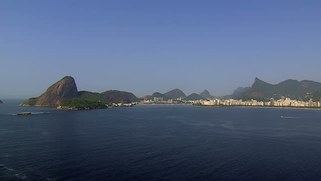 Aerial-view-of-Sugarloaf-Mountain-and-city-of--Rio-de-Janeiro