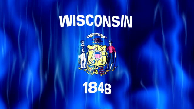 Bandera-del-estado-de-Wisconsin-animación