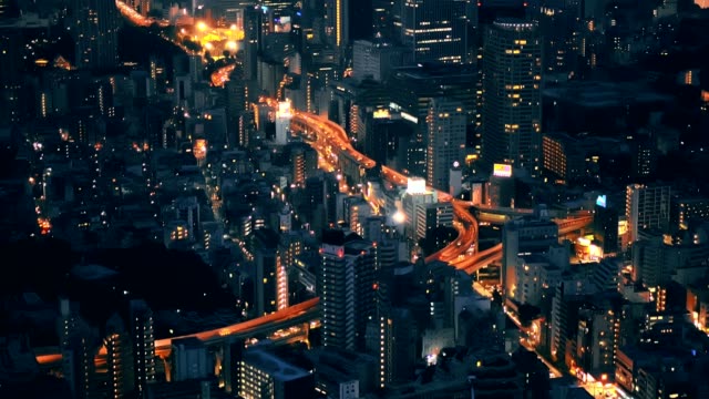 Tokio,-Japan-Stadt-und-highways.