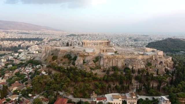 Drone-Shot-Of-Acropolis