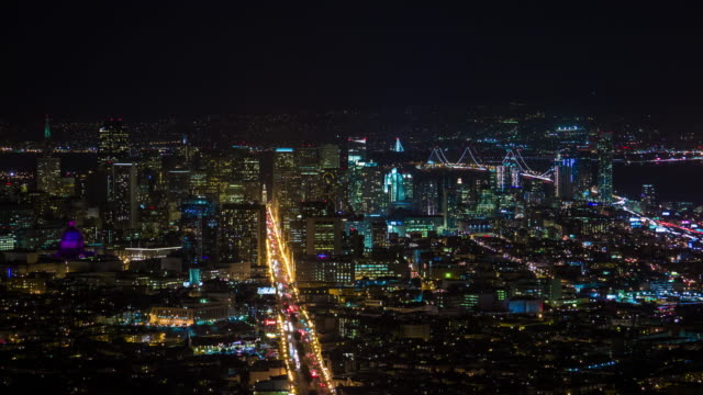 San-Francisco-Skyline-noche-Timelapse-cerrar