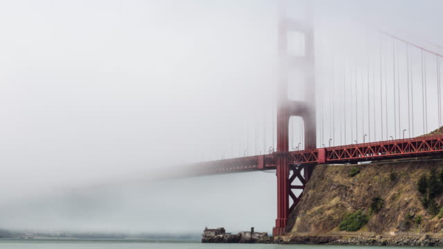 Puente-de-Golden-Gate-con-niebla-San-Francisco-día-Timelapse-cerca