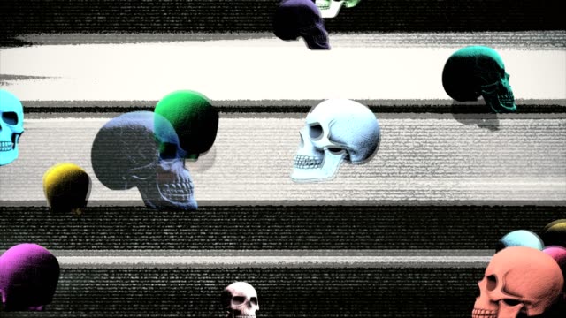 Zusammenfassung-Hintergrund-Halloween-Scary-Skulls-2-schwimmende