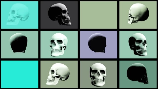 Abstracta-fondo-Halloween-miedo-cráneo-Multi-Video-wall-25