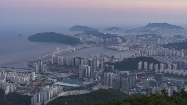 Lapso-de-tiempo-de-la-ciudad-de-Busan,-Corea-del-sur
