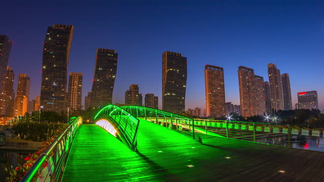 4k-Time-lapse-View-Of-Songdo-Central-Park-in-Incheon-city-of-South-Korea