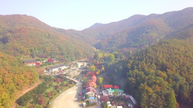 Vista-aérea-de-Corea-del-sur-el-Wawoo-templo-Yongin