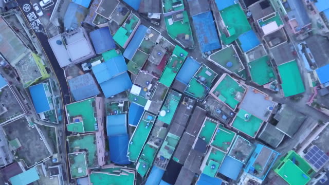 Aerial-view-Gamcheon-Culture-Village-in-Busan-South-Korea
