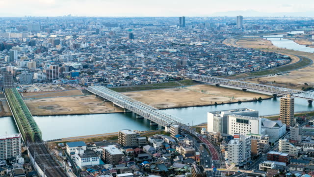4-K-Zeitraffer:-Arial-Ansicht-des-Tokyo-Tower-und-die-Skyline-von-Tokyo-Stadtbild