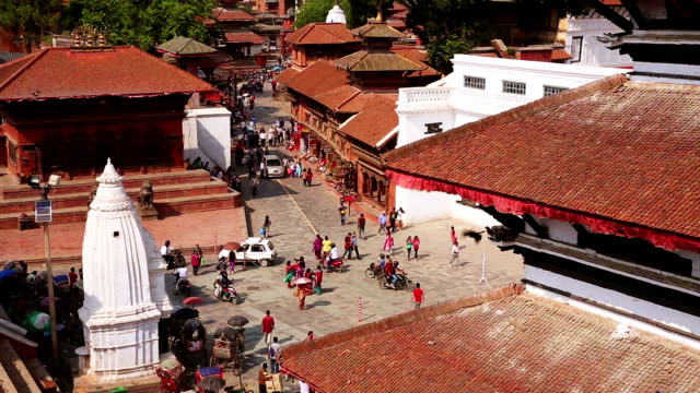 Kathmandu-Stadt,-der-Durbar-Platz,-Nepal