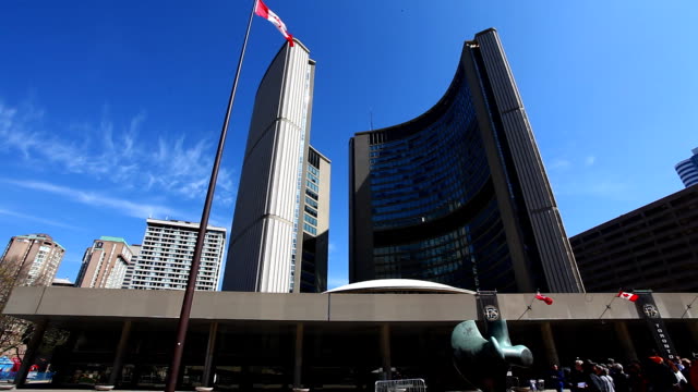 Toronto,-Canadá,-del-moderno-city-hall
