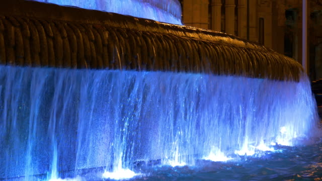 España-de-luz-de-noche-madrid-city-plaza-de-la-cibeles-fuente-primer-plano-de-4-K