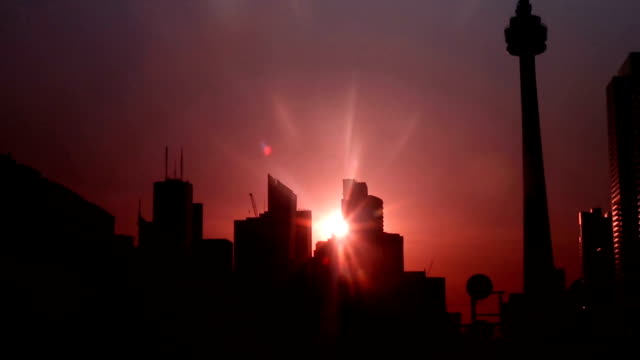 Kontur-Skyline-von-Toronto-Morgen