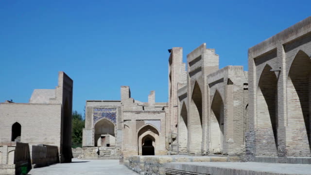 Bujará,-Uzbekistán,-Chor-Bakr-la-necrópolis-que-se-encuentra-en-el-poblado-de-Cumitang-en-el-suburbio-de-Bukhara