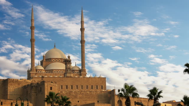The-great-Mosque-of-Muhammad-Ali-Pasha-or-Alabaster-Mosque.-Egypt.-Time-Lapse.