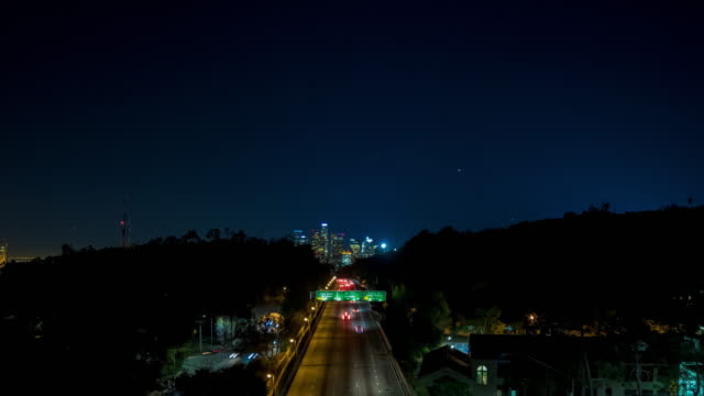 Downtown-Los-Angeles-and-110-South-Freeway-Night-Timelapse-2