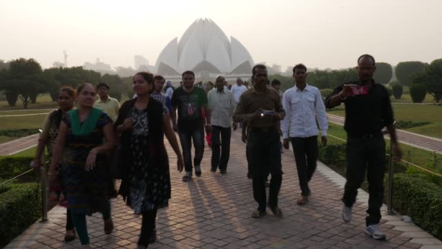 Lotus-Tempel,-Neu-Delhi,-Indien