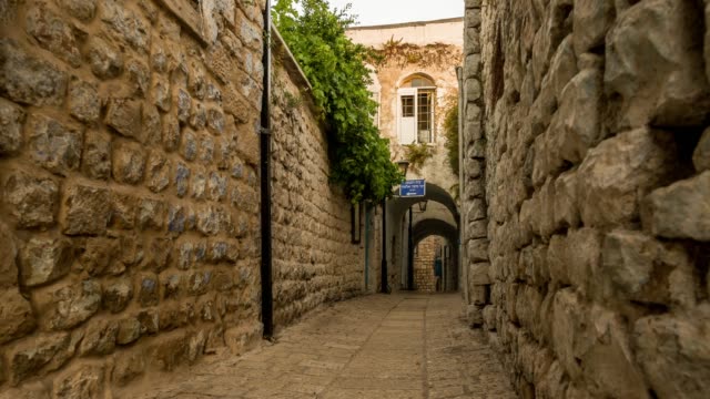 Tag-und-Nacht-alten-Safed-Zeitraffer