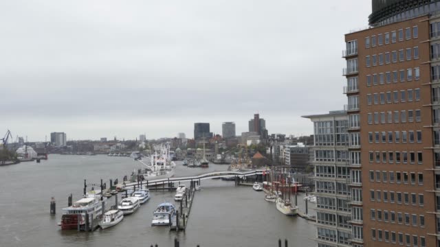 View-from-the-top-of-the-Elbphilharmonie-of-Elbe-river-and-the-harbour-in-Hamburg