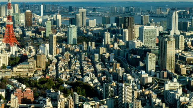 4K-Time-Lapse-:-Arial-view-of-Tokyo-Tower-and-Tokyo-cityscape-skyline