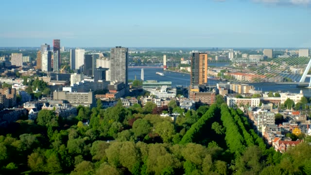 View-of-Rotterdam-city-and-the-Erasmus-bridge-Erasmusbrug