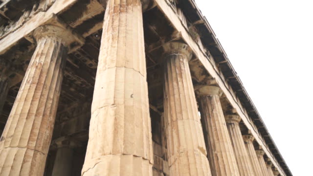 Tempel-des-Hephaistos-in-Athen,-Griechenland.