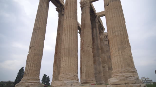 Templo-de-Zeus-Olímpico-en-Atenas,-Grecia.