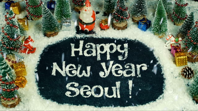 Stop-motion-animation-of-Happy-New-Year-Seoul