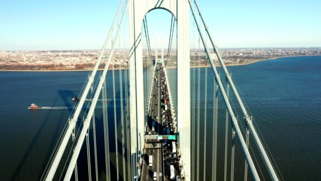 Aerial-drone-footage-of-Verrazzano-Narrows-Bridge