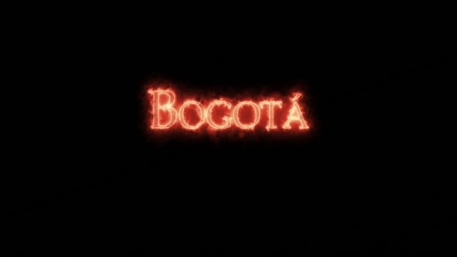 Bogota-written-with-fire.-Loop