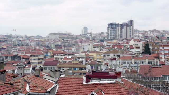 Desagradable-Techo-Vista-superior-de-Estambul,-Turquía