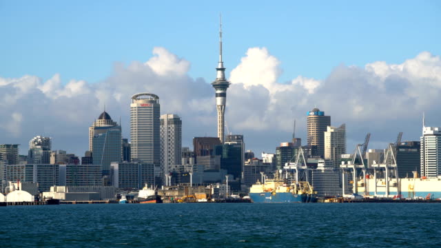 City-center-of-Auckland,-New-Zealand
