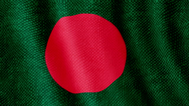 Bandera-de-Bangladesh-ondeando-animación