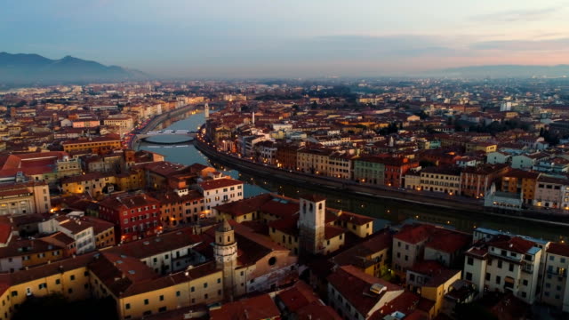 Pisa,-ITA-|-Aerial-Cityscape-|-4K