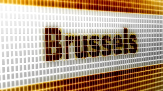 "Brussels"-on-the-Screen.-4K-Resolution.-Looping.