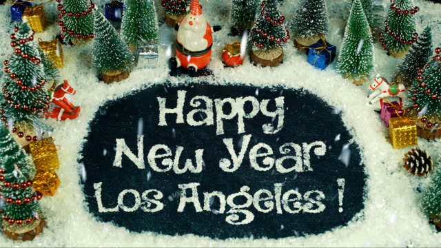 Animación-en-stop-motion-de-feliz-año-nuevo-Los-Angeles