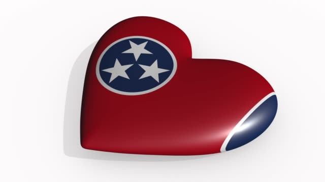El-corazón-de-Tennessee-late-y-proyecta-una-sombra,-bucle