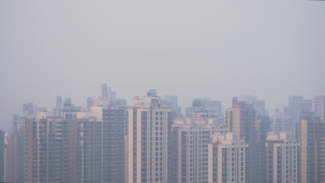 China-Stadt-mit-starkem-Umweltverschmutzung