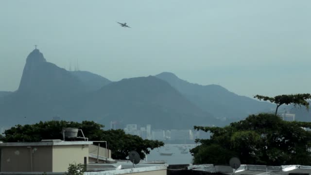 Rio-de-Janeiro-anzeigen-mit-Flugzeug-Christ